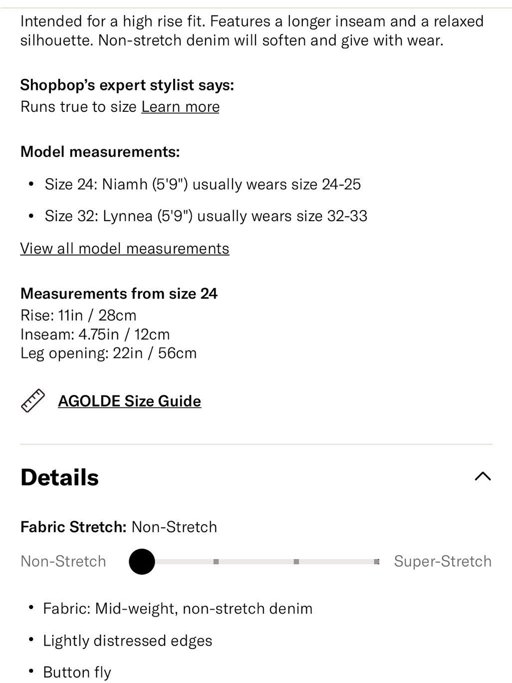 Agolde Dark Blue High-Rise Denim Shorts — image 5 of 5